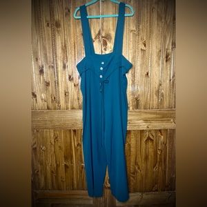 Hunter Green Wide Leg Jumpsuit